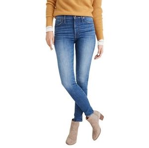 NWOT MADEWELL Skinny Skinny Mid Rise Lightly Distressed Tall Long